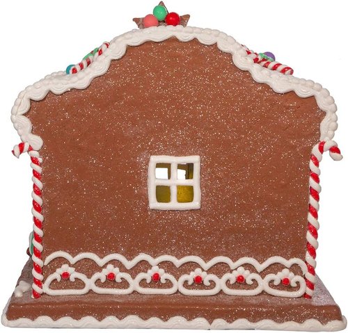 Kurt S. Adler 12.5-Inch Light-Up Nativity Gingerbread House | Battery-Operated Holiday Decor