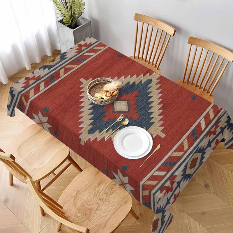 LoLo UoUo Southwest American Tablecloth for Rectangle Table 60x84 Inch Boho Style Kitchen Table Cover Decorations for Kicthen Home Dining Room Party Indoor or Outdoors Picnic