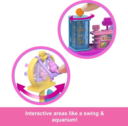 Barbie Mini BarbieLand Pet Boutique Playset - Includes Doll, Checkout Stand & Pet House for Imaginative Play