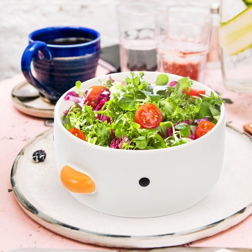 Dessert Bowl Chick Shaped Bowls for Salad Soup Snack Dessert Kitchen Household Cooking for Home Kitchen White