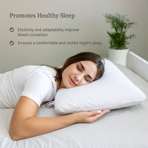 PATEX Classic Natural Latex Pillow – Medium Height Orthopedic Support – 100% Natural Latex – Hypoallergenic, Breathable & Eco-Friendly – Made in Thailand – Limited Stock