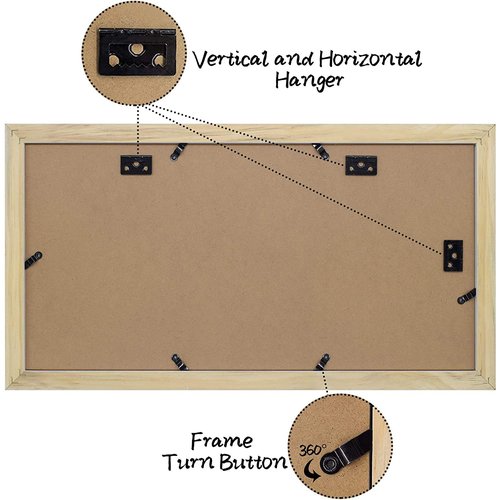 Golden State Art, Set of 3, 9x18 White Wood Frame - White Mat for Three 5x7 Pictures - Sawtooth Hangers- Swivel Tabs - Wall Mounting - Landscape/Portrait - Real Glass - Collage Frame