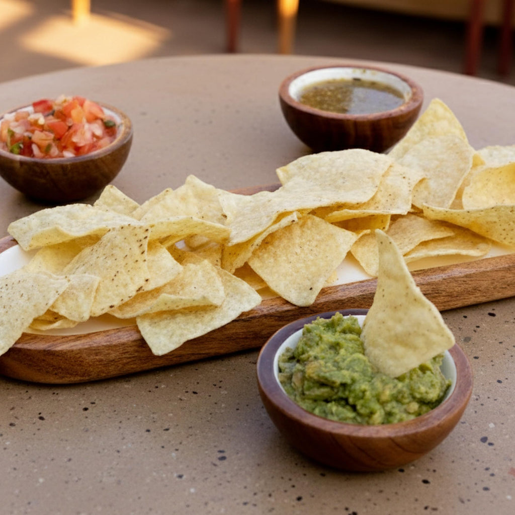 Jeanne Fitz Charcuterie Bowls, 4pc Set - 3 Small Acacia Wooden Bowls with Tray Display Storage, Decorative Wooden Kitchen Accessories, Candy Dish, Serving Dishes for Dips, Snacks, Desserts, Condiments