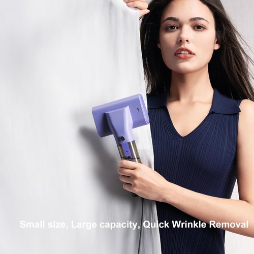 G10 Portable Handheld Garment Steamer - 1200W Mini Travel Iron | Lightweight 0.9 lbs, Violet