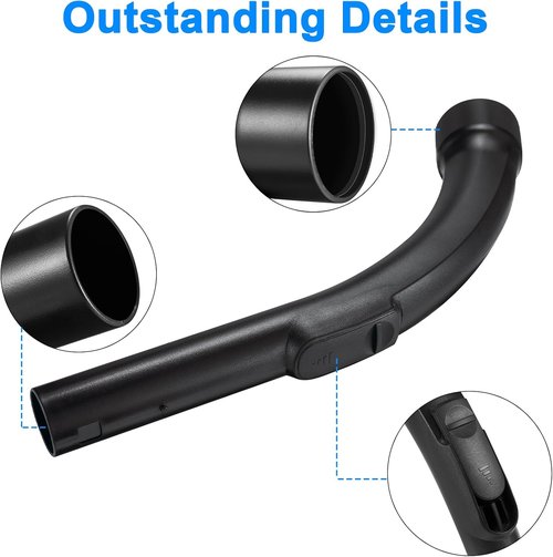 Miele Vacuum Hose - Plastic Bent End Attachment for S2110, S501, C1, C2, C3, S4, S5 Models