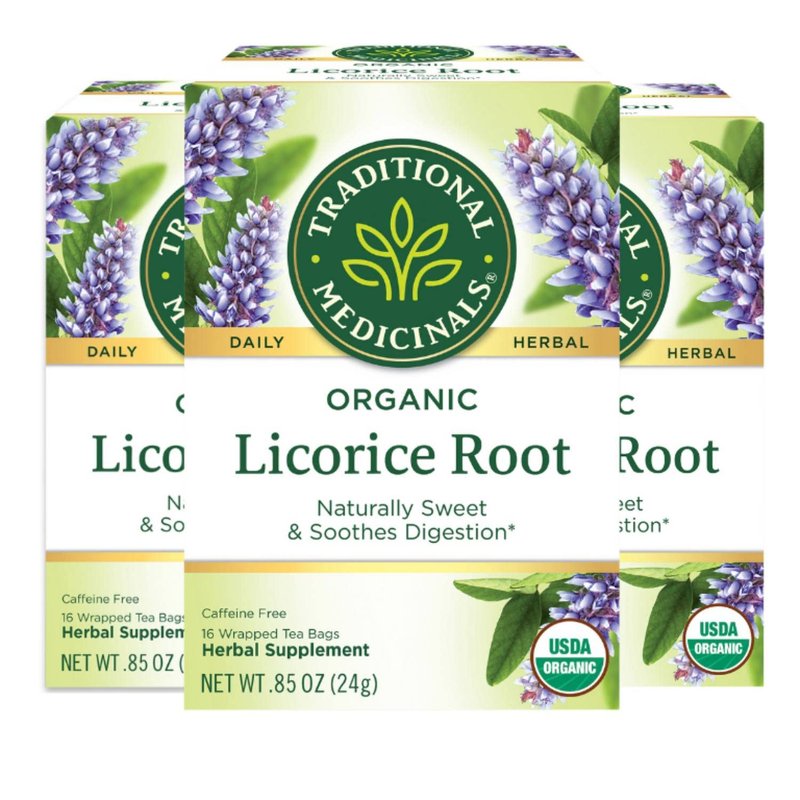 Traditional Medicinals Organic Herbal Tea, Licorice Root, 16-Count (Pack of 3)3