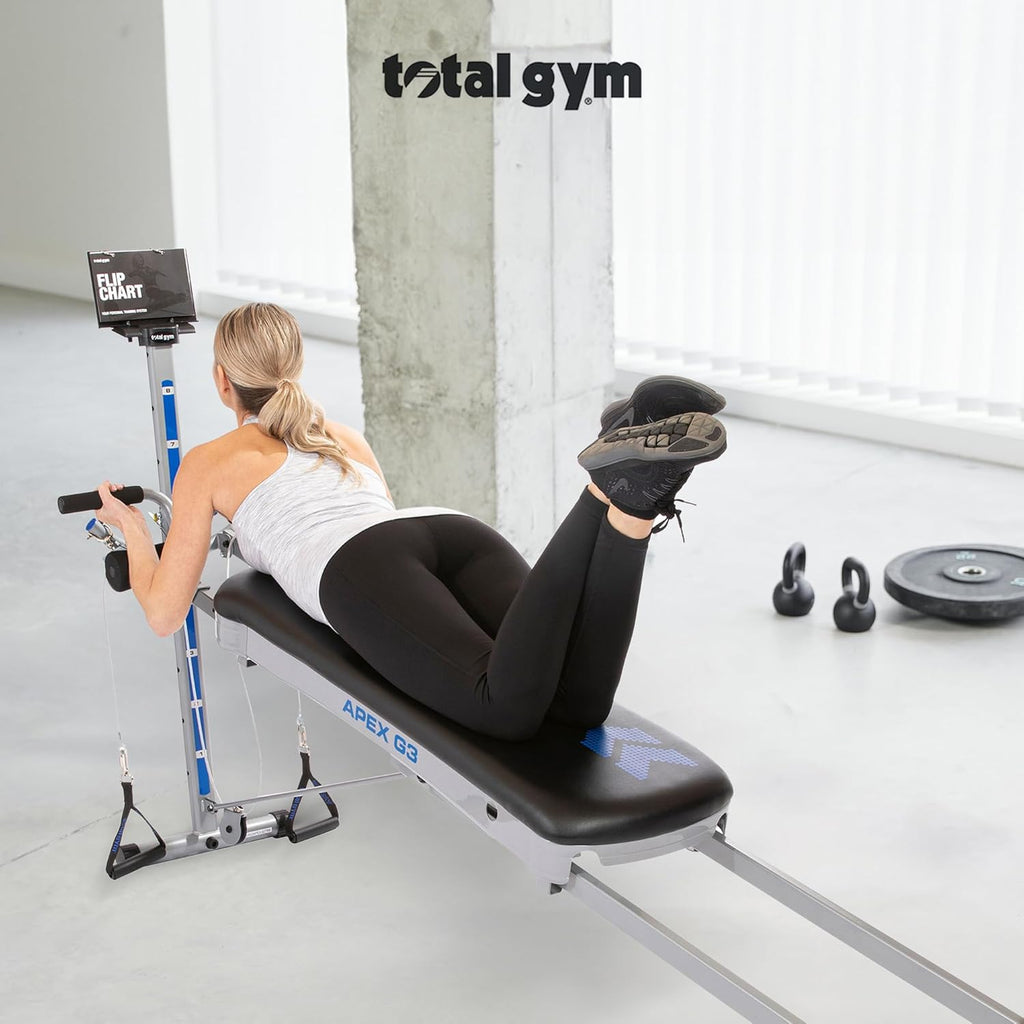 Total Gym Apex G3 - Incline Bodyweight Training Machine with 8 Resistance Levels & Squat Stand