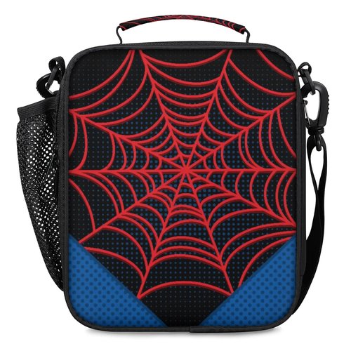 Bardic Lunch Box for Boys Girls - Reusable Insulated Lunch Bags for Kids - Large Capacity Cooler Back to School Lunch Thermal Meal Tote Kit, Black Spider Web
