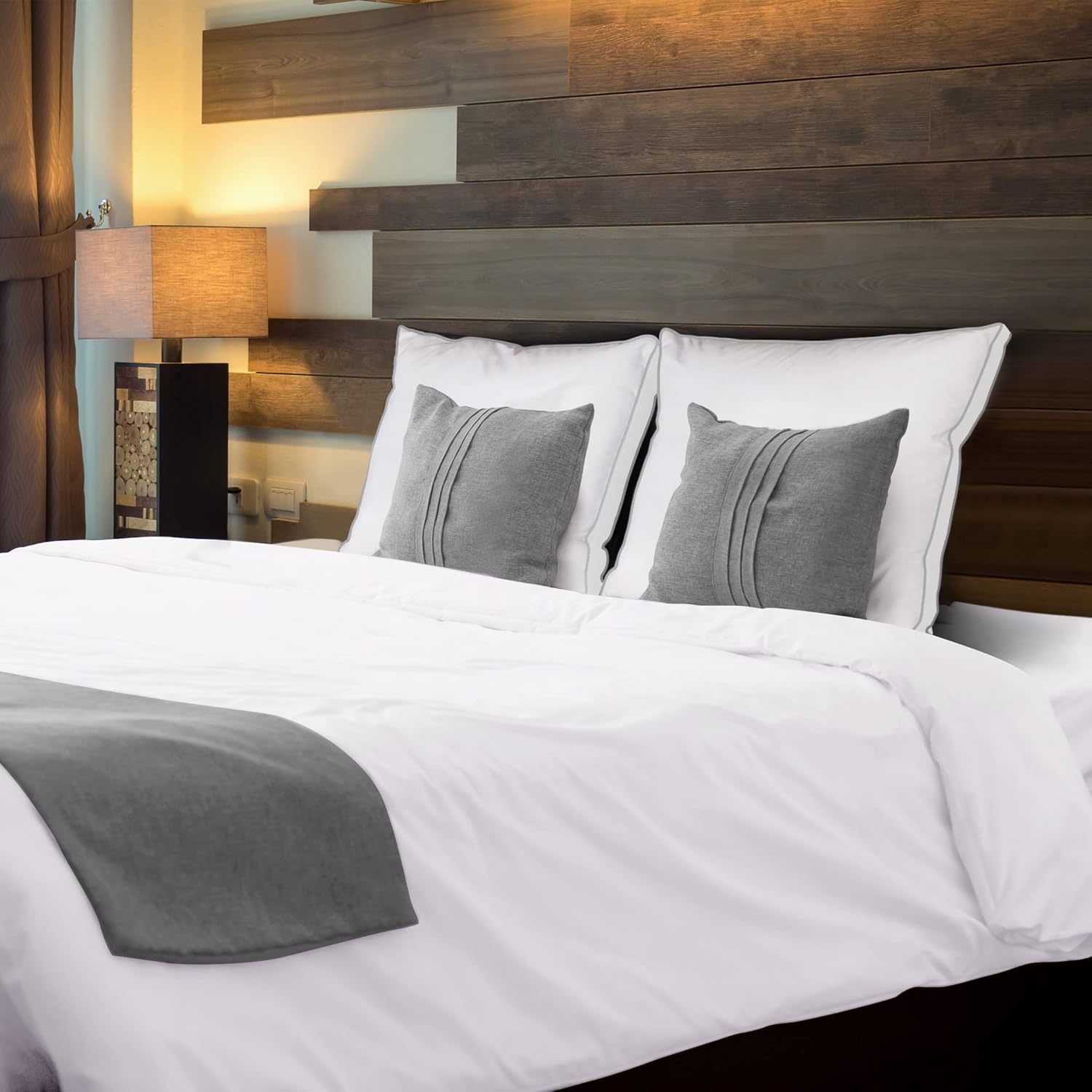 Utopia Bedding Bed Pillows - Soft & Fluffy European Size Set of 2 | Cooling Down Alternative Gusseted Design