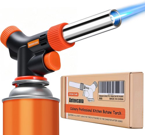 Culinary Professional Kitchen Cooking Torch - Adjustable Flame Butane Torch for Cooking | Versatile & Easy to Use