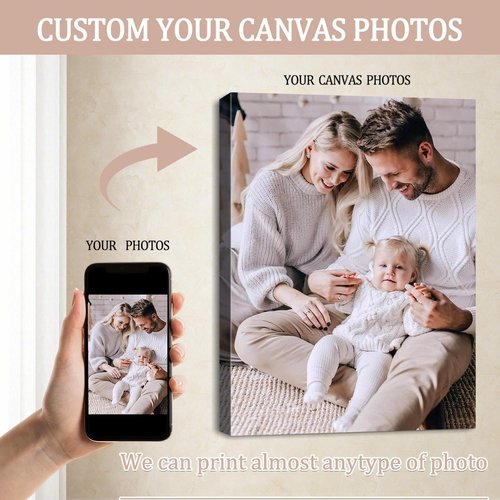 Canvas Prints - Personalized Wall Art for Home Decor | Custom Photo Gifts for Weddings & Birthdays - Ready to Hang 8x10