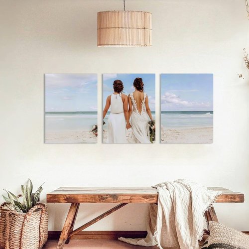 Custom Triptych Canvas Prints | Unframed 12x16 Set of 3 - Transform Your Photos Into Stunning Wall Art
