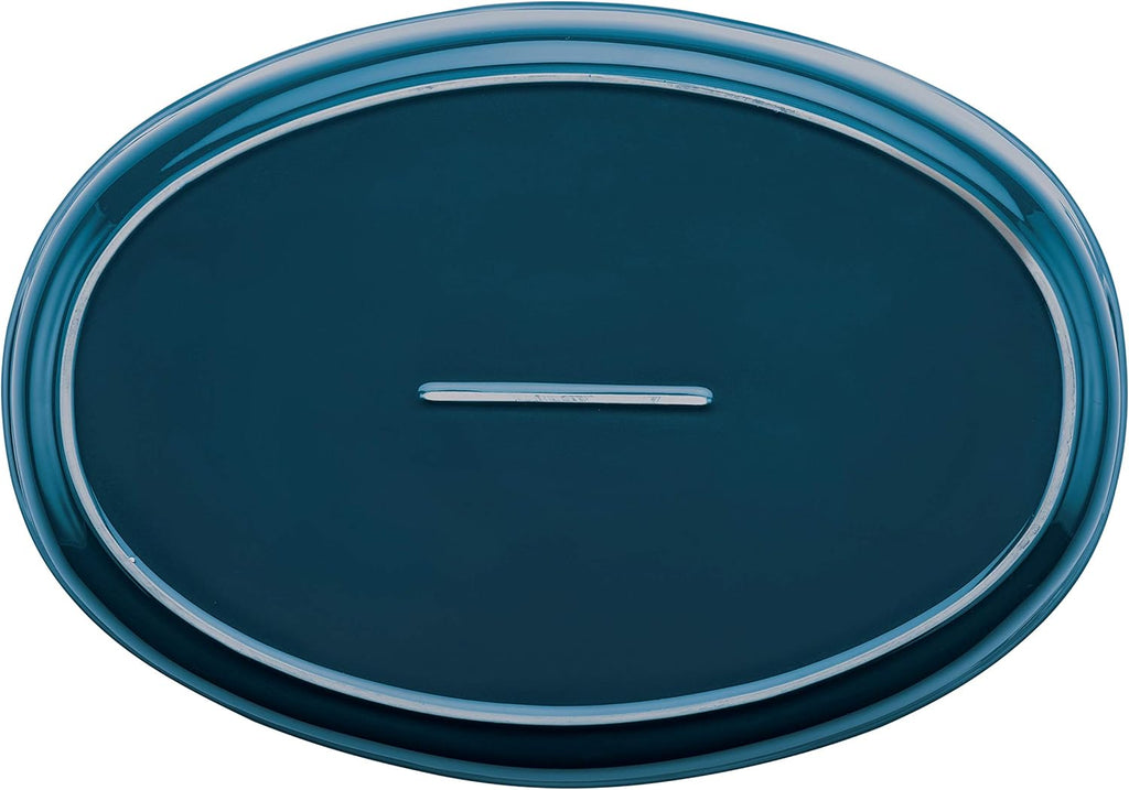 Rachael Ray Ceramics Oval Baker Set - 2-Piece Marine Blue for Perfect Baking & Serving