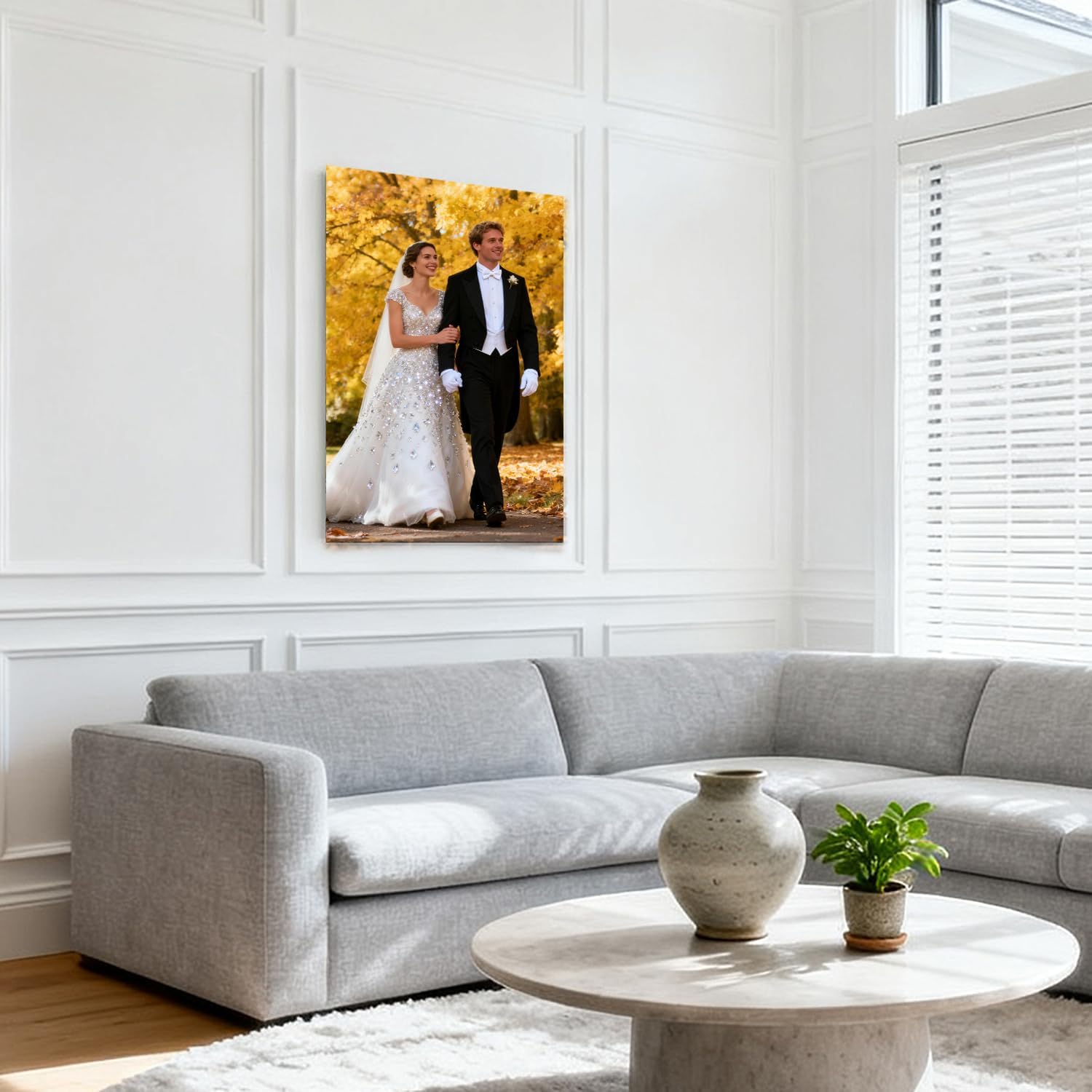 Skiennix Personalized Canvas Prints - Custom Framed Wall Art (12x16) | Transform Your Photos into Stunning Decor