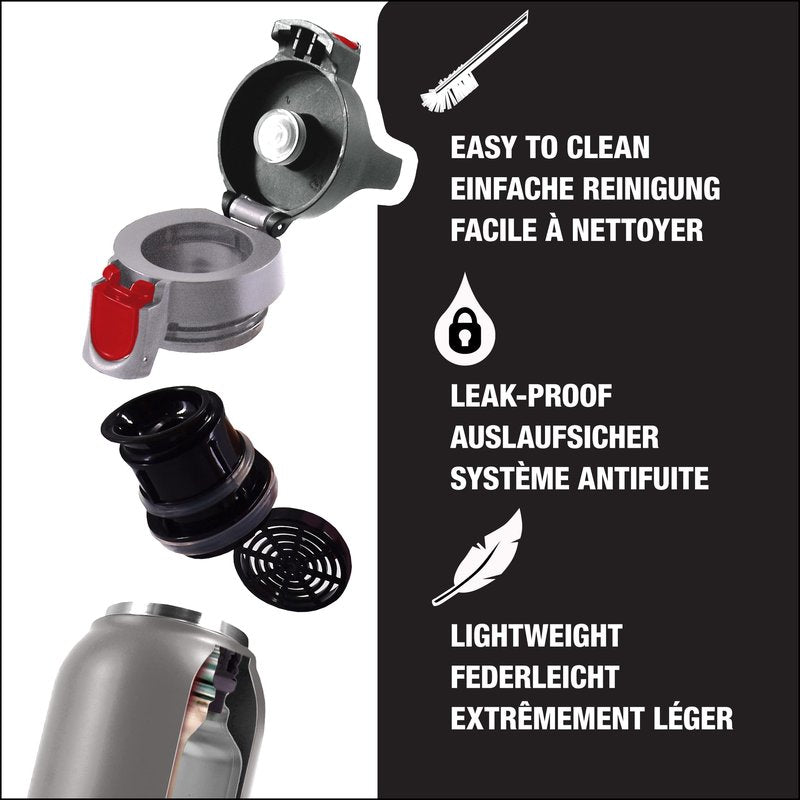 SIGG - Thermo Flask Hot & Cold ONE - Insulated Water Bottle - Tea Filter - Leakproof - BPA-Free - Stainless Steel - 17Oz