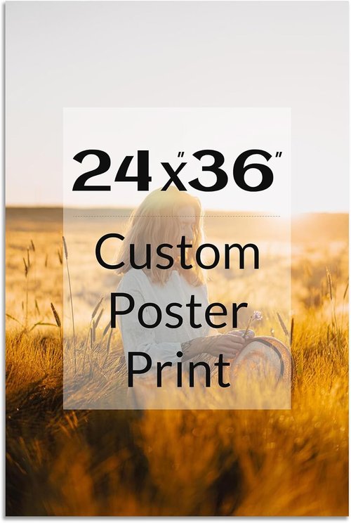 Custom Canvas Poster - Personalized 24x36 Wall Art for Home or Office Decor