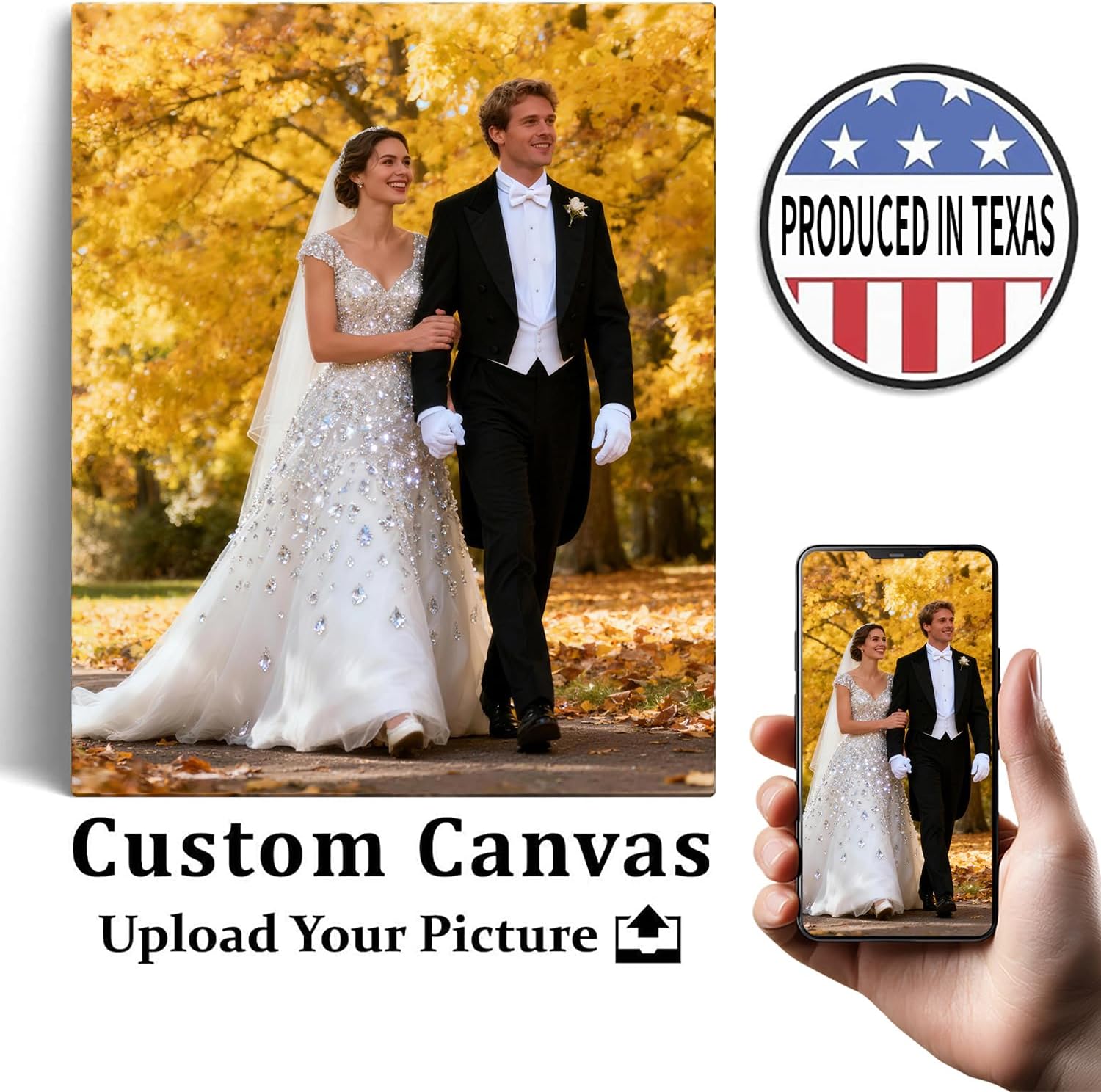 Skiennix Personalized Canvas Prints - Custom Framed Wall Art (12x16) | Transform Your Photos into Stunning Decor