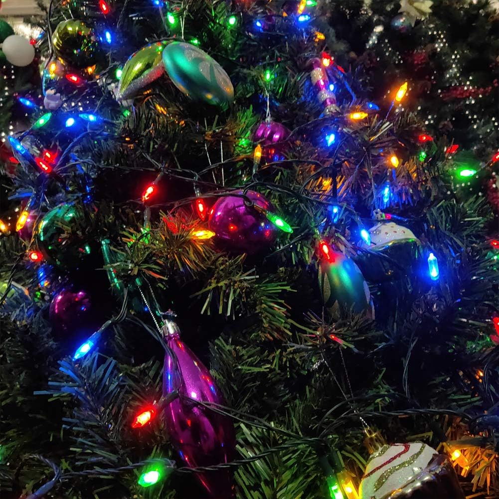 Skiennix 50-Count Christmas Lights - 8 Modes with Timer | 18ft Battery Operated Mini String Lights for Indoor/Outdoor Decor