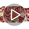 Snowflakes Christmas Table Runner 13x108 Inch Red Holiday Decor
