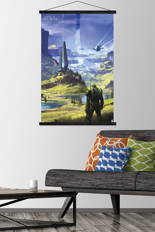Trends International Halo Infinite - Master Chief Valley Wall Poster with Magnetic Frame