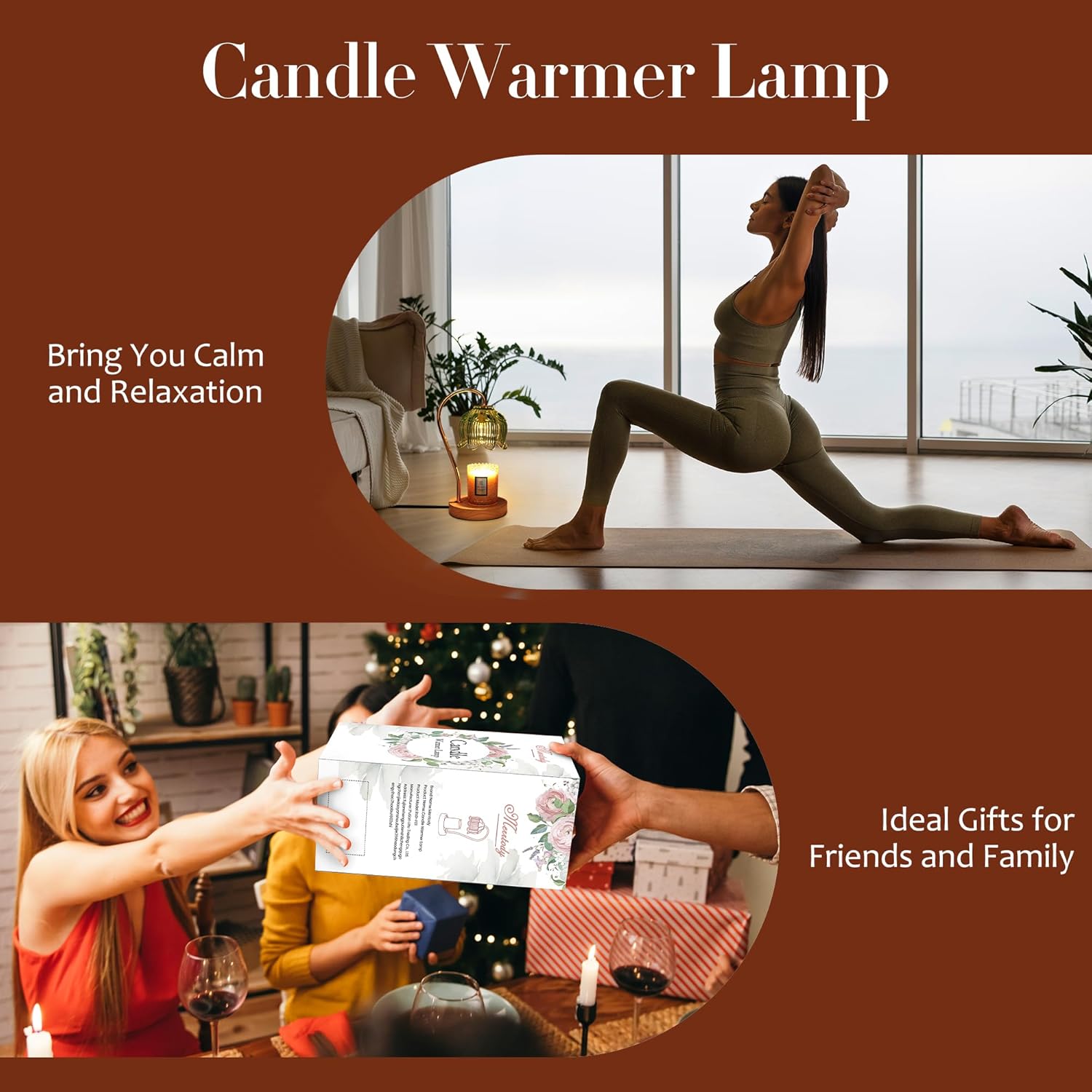 Skiennix Flower Candle Warmer Lamp - Timer & Dimmer for All Jar Scented Candles | Perfect Gift for Women