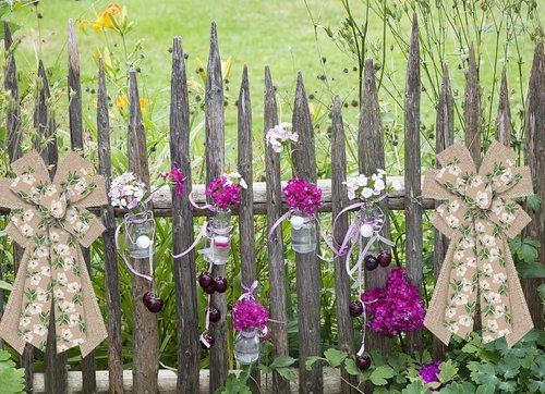 Hying Large Spring Wreath Bow - Burlap White Magnolia Flower Design for Indoor/Outdoor Decor