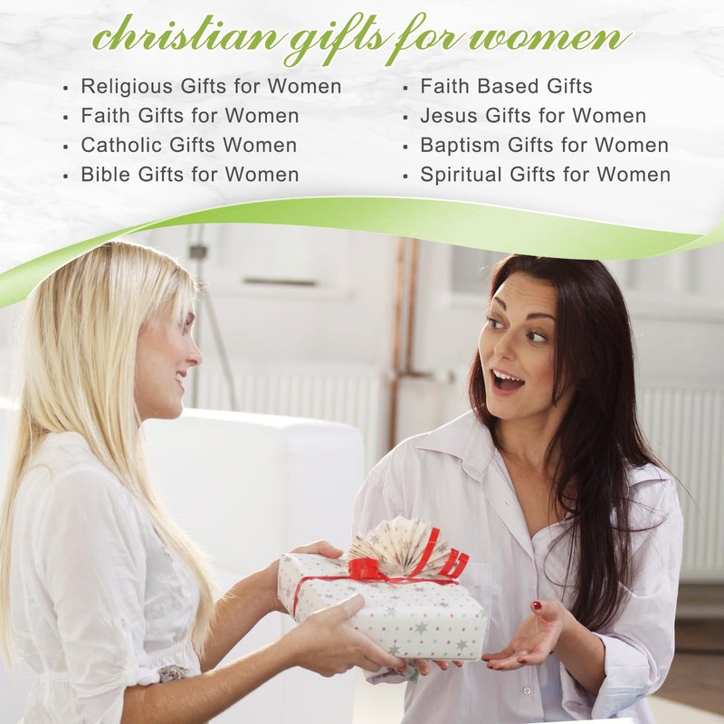 Religious Gifts - 6pcs Inspirational Christian Gifts for Women with Bible Verse Jar, Christian Gifts for Women Faith Based Catholic Christmas for Mom Sisters (Religious Gifts)