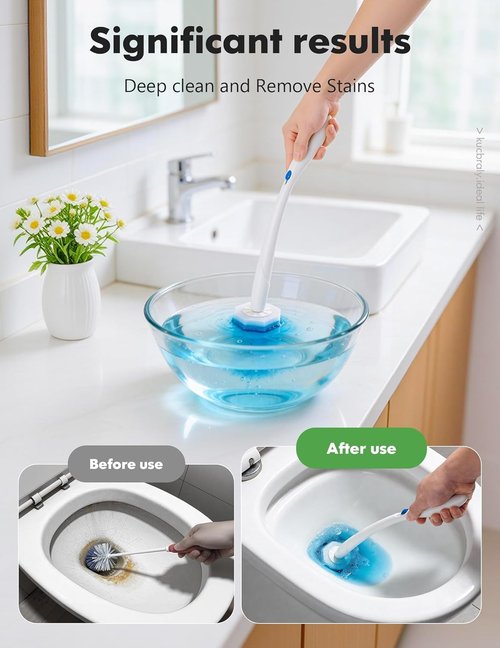 Clorox Toilet Wand Refills - 50 Count Compatible with Most Disposable Brushes for Effective Bathroom Cleaning