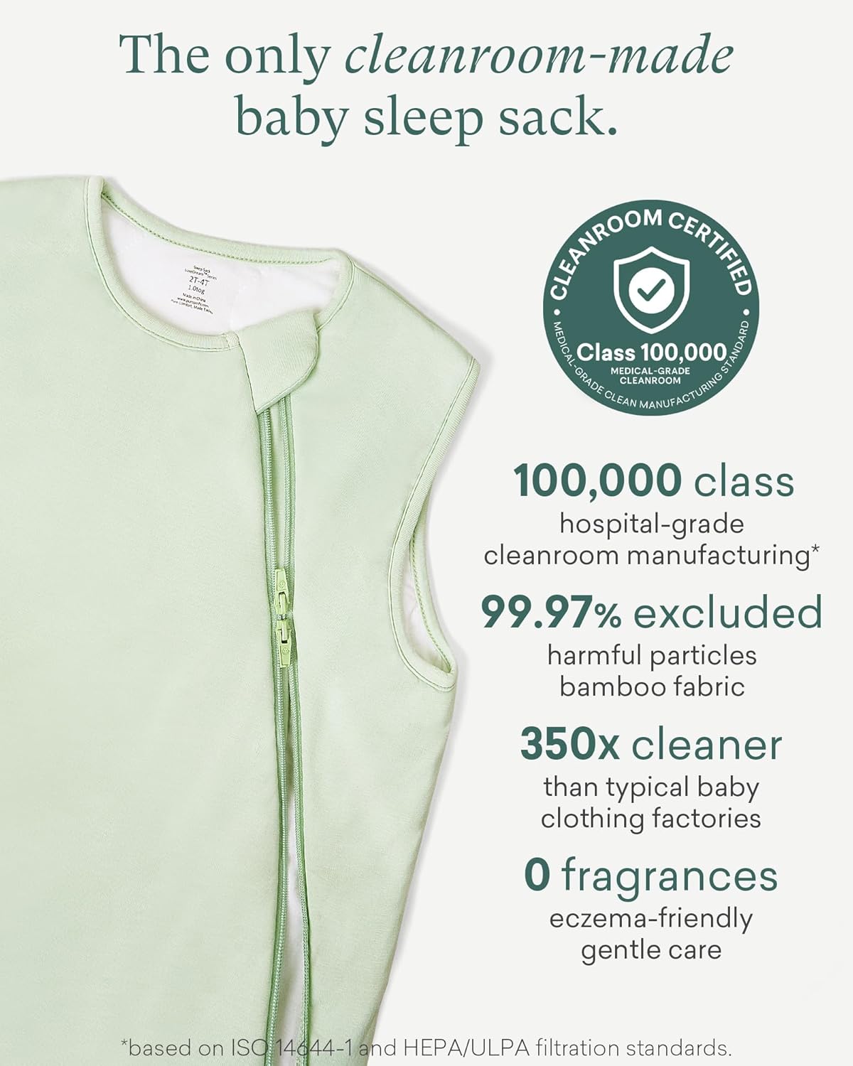 PurComfy Sleep Sack - 2.5 TOG Premium Bamboo Viscose Warm Baby Sleeping Bag | Soft Quilted Design