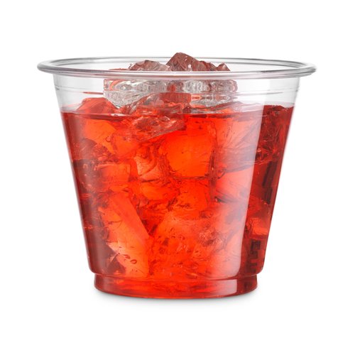 Munfix 250 Pack Clear Plastic Cups, 9 Oz Old Fashioned Tumblers, Disposable Drinking Cups, Bulk Plastic Party Cups for Birthday Parties, Picnics, Ceremonies, and All Events, Recyclable and BPA-Free