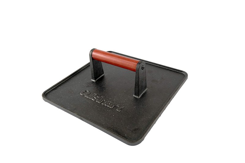 Cuisinart Cast Iron Griddle Press and Smashed Burger Press Bundle