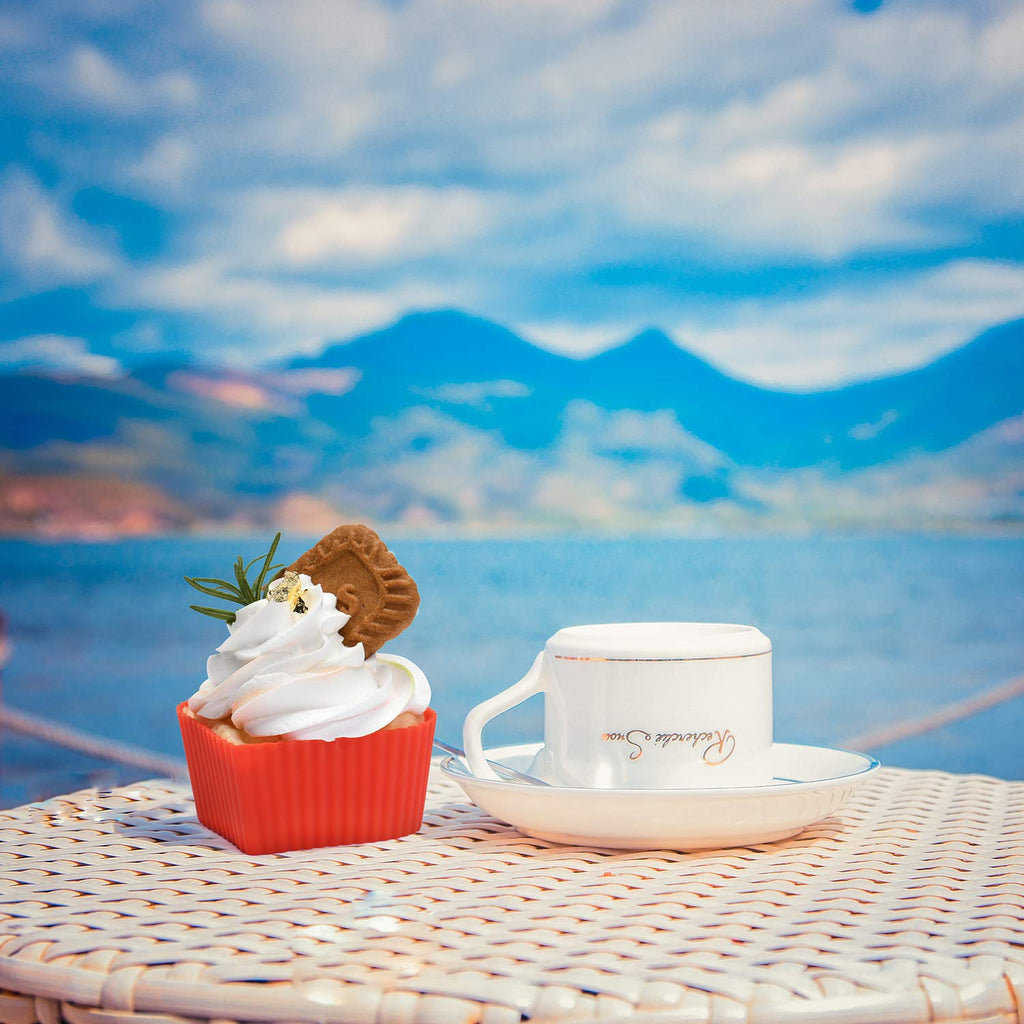 Baking Cups Cupcake Liners Silicone - Non-Stick Pastry Muffin Liner Molds, 2.75 Inch Reusable Storage Container,Heart,24 Pack