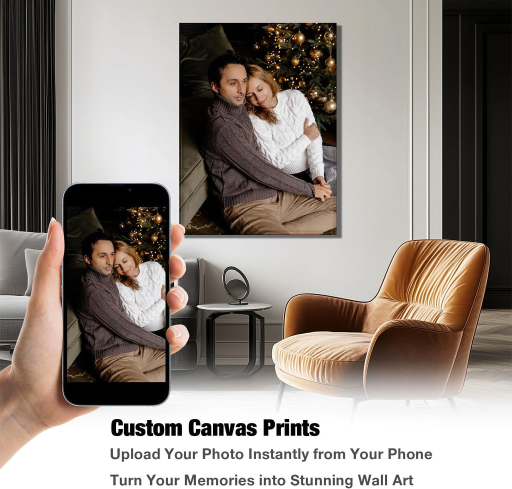Skiennix Personalized Canvas Prints - Transform Your Photos into Stunning Wall Art | 20x24 Inch Size
