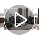 3-Piece Bonded Leather Reclining Sofa Set with Storage Console & Cup Holders