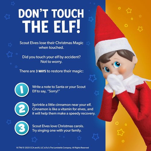 Elf On The Shelf | Girl Scout Elf with Blue Eyes - Includes Illustrated Storybook & Keepsake Box