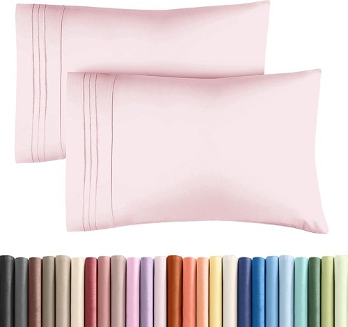 King Pillow Cases by [Brand Name] - Ultra Soft Hotel Quality Covers | Cozy, Wrinkle-Free & Fade Resistant - 2 Piece Set in Lavender Pink