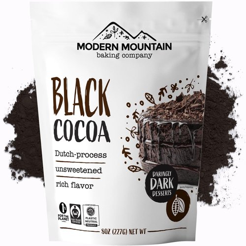 Black Cocoa Powder - Achieve Rich Chocolate Flavor | 8 oz Dutch-Processed Unsweetened Cocoa
