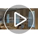 100% Blackout Pinch Pleat Linen Curtains, 2 Panels (90 Inch, Cream)