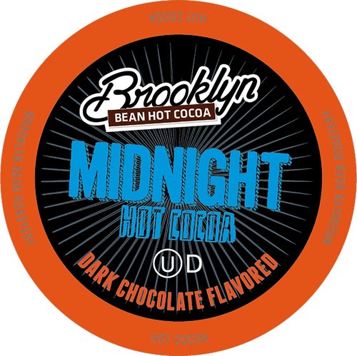 Brooklyn Beans Hot Cocoa Pods - Midnight Dark Chocolate, Compatible with 2.0 K-Cup Brewers | 40 Count