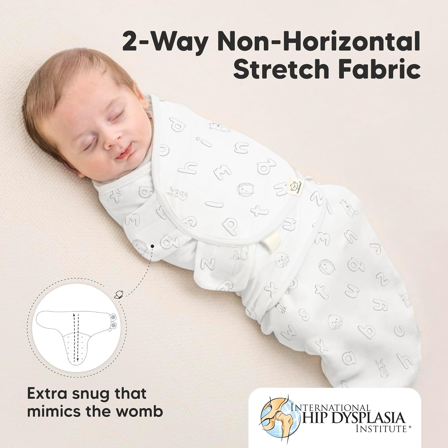 Skiennix 3-Pack Organic Baby Swaddle Sleep Sacks - Soft & Snug for Newborns 0-3 Months | ABC Land Rose