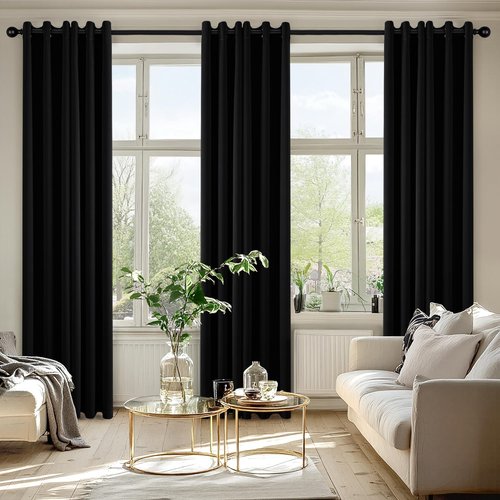 MIULEE Blackout Curtains - Thermal Insulated Room Darkening Drapes | 78-Inch Grommet Top, 2 Panels