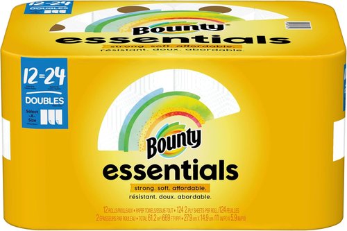 Bounty Paper Towels - Ultra-Absorbent Cleaning Power | 12 Pack for Tough Messes
