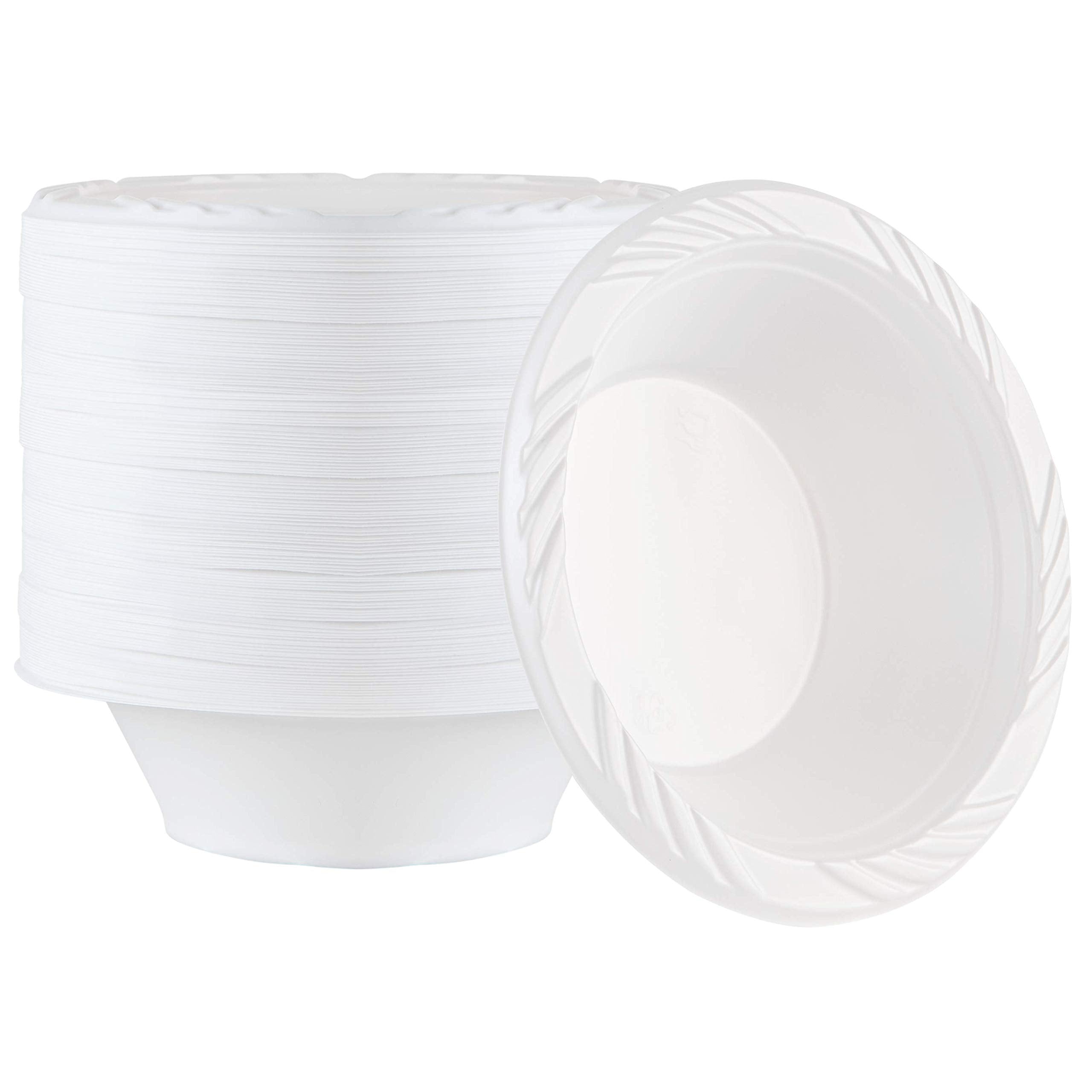 800 Count Disposable 12 ounce White Plastic Soup Bowls