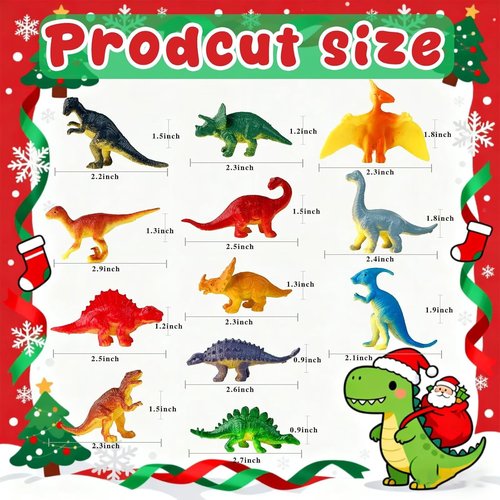 **Dinosaur Advent Calendar 2025 - 24-Day Christmas Countdown with Realistic Figurines for Kids**