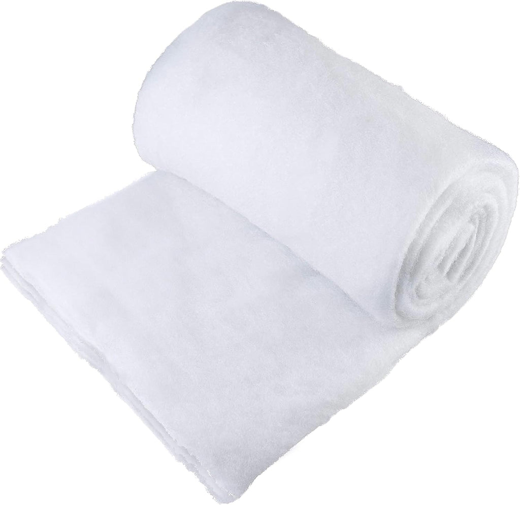 Snow Blanket - 94 x 31 Inch Thick Fluffy Artificial Snow for Christmas Village Displays | White Winter Décor