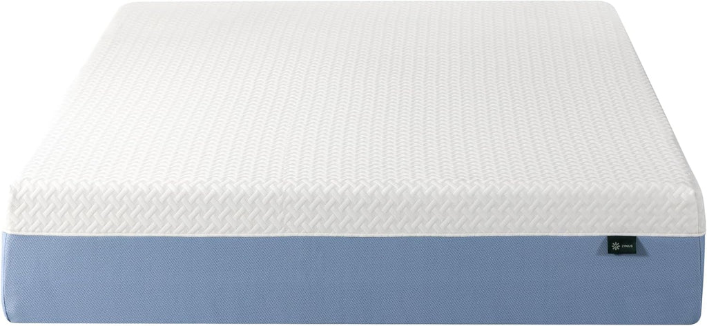 Zinus 12 Inch King Cooling Memory Foam Mattress - Fiberglass Free, Medium Feel, Breathable Design