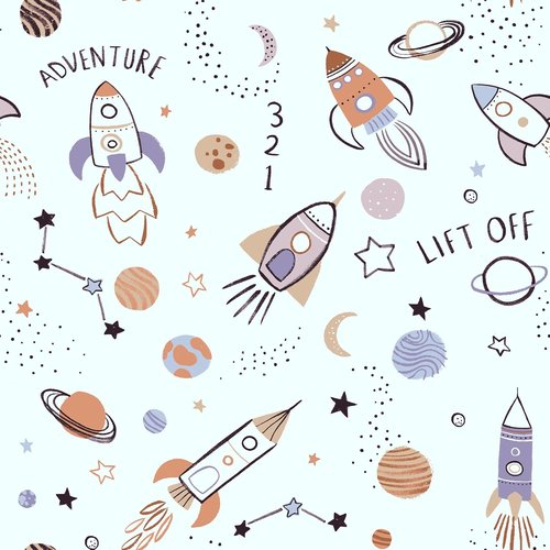 COOVA Kids Throw Blanket - Soft Cartoon Fleece, 50x60 Inch | Perfect Gift for Ages 2-12, Spaceship Green