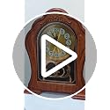 Antique Mantel Clock with Swinging Pendulum - Farmhouse Tabletop Decor