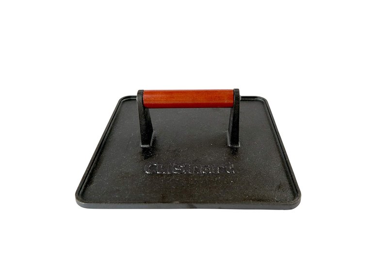 Cuisinart Cast Iron Griddle Press and Smashed Burger Press Bundle