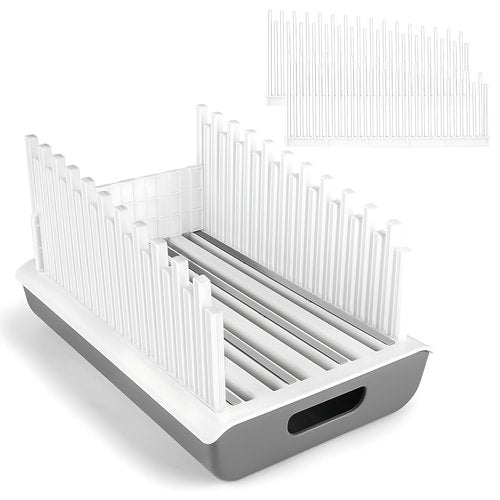 YONGAIJIA Bread Slicer Guide for Homemade Bread with 304 Stainless Steel Sheet and Storage Tray、3-Slice Thickness，Adjustable Width for Cake、Bagels、Toast.